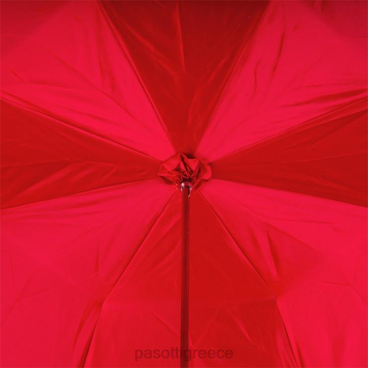 ομπρέλα | PASOTTI 185n plat-26 plat-34 s8 - μαύρη ομπρέλα swarovski με κόκκινο εσωτερικό διπλό ύφασμα 2N6B8547 γυναίκες